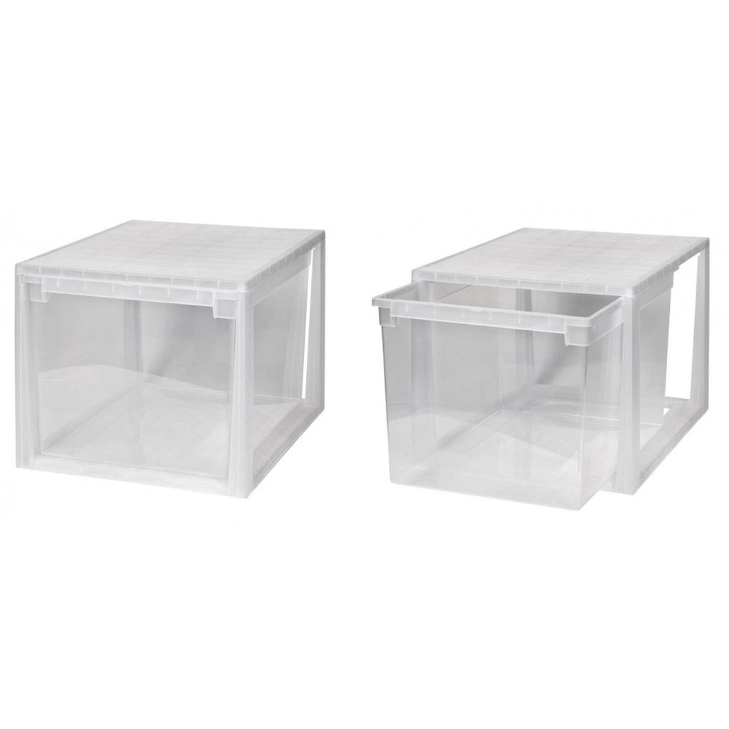 aufbewahrung schubladen kunststoff Set: 2 x Schubladenbox 52 Größe XXL, 48 Liter