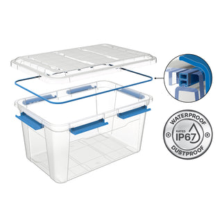 Set-Angebot: Wasserdichte Box (IP67) mit Deckel in verschiedenen Größen (Set wählbar)