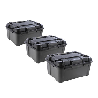 Wasserdichte Aufbewahrungsbox 'Bunker' 120 Liter mit Deckel - IPX7 (Set wählbar)