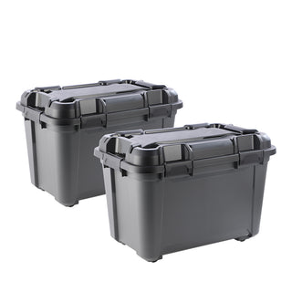 Wasserdichte Aufbewahrungsbox 'Bunker' 55 Liter mit Deckel - IP67 (Set wählbar)