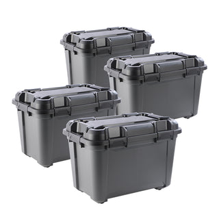 Wasserdichte Aufbewahrungsbox 'Bunker' 55 Liter mit Deckel - IP67 (Set wählbar)