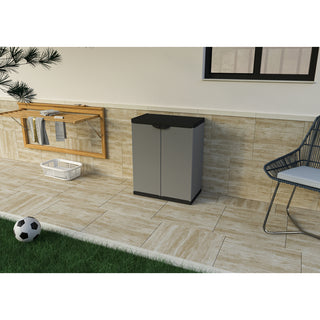 Set: 2 x ARMADIO BASSO - Kunststoffschrank mit 1 Einlegeboden