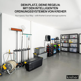 XXL Rollbox/Kissenbox mit Deckel, 175 Liter (Schwarz)