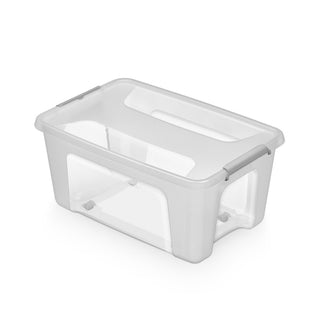 Aufbewahrungsbox Primestore mit Rollen in Transparent (Volumen/Set wählbar)