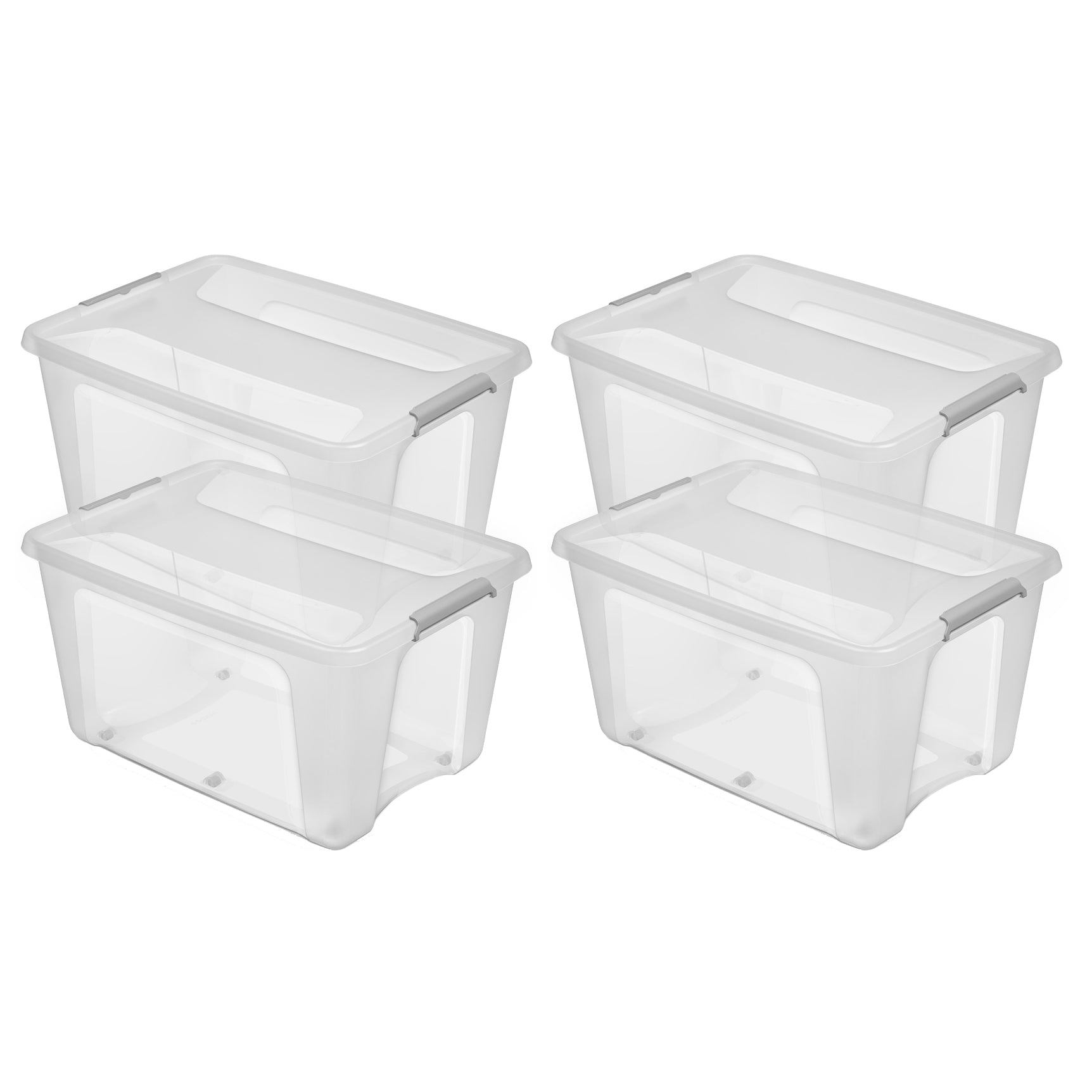 powerfix ordnungs und aufbewahrungs set 43 teilig Aufbewahrungsbox 'Prime Store' mit Rollen in Transparent (Volumen/Set – Kreher Technik