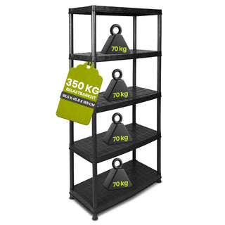 DELUXE - Schwerlastregal 18 Zoll (Schwarz)