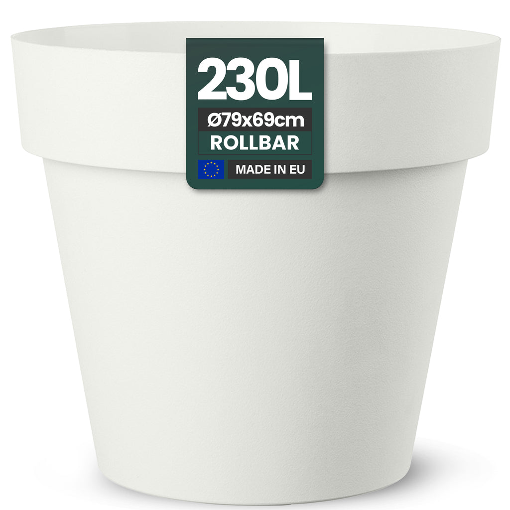 XXL Pflanzkübel / Pflanztopf „LIKE“ Ø 79 x H 69 cm - Weiß