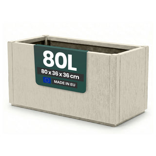 XL Pflanzkasten "Ethica" in Struktur Optik breite Version (Beige)