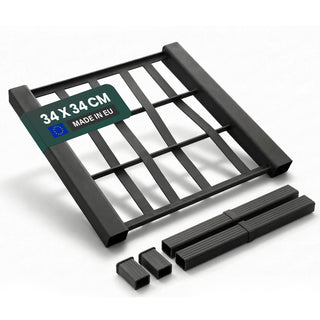 Spalierrückwand - Schmal - 34 x 34 cm - mit 2 Verbindern und Abdeckkappen für 'Ethica' (Farbe wählbar)