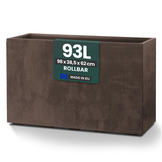 Kreher XXL Sichtschutz Pflanzkasten 'Millennium Fence' in Braun (2 Stück)