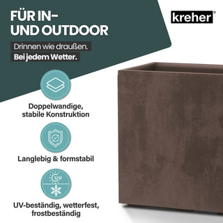 Kreher XXL Sichtschutz Pflanzkasten 'Millennium Fence' in Braun