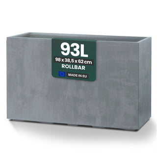 Kreher XXL Sichtschutz Pflanzkasten 'Millennium Fence' in Grau (2 Stück)