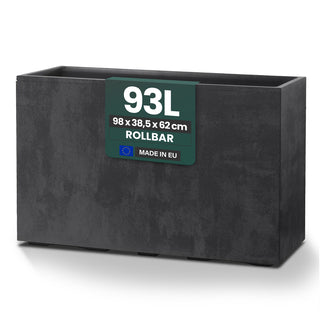 Kreher XXL Sichtschutz Pflanzkasten 'Millennium Fence' in Anthrazit (2 Stück)