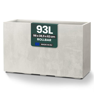 Kreher XXL Sichtschutz Pflanzkasten 'Millennium Fence' in Creme Weiß (2 Stück)