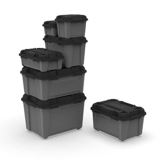 Wasserdichte Aufbewahrungsbox 'Bunker' 120 Liter mit Deckel - IPX7 (Set wählbar)
