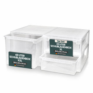 Bundle: 2 x Schubladenbox XL52 + 1 x Schubladenbox XXL 52