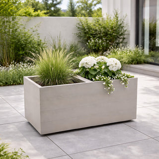 XXL Pflanzkasten 'Eco' Holz Optik in verschiedenen Farben (Farbe wählbar)