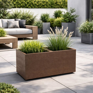 XXL Pflanzkasten 'Eco' Holz Optik in verschiedenen Farben (Farbe wählbar)