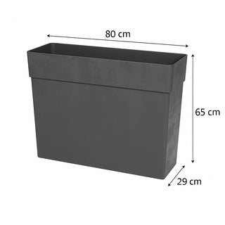 2 x Rollbarer XXL Sichtschutz 'LIKE' 80 cm (Farbe wählbar)