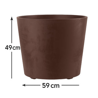 Rollbarer XL Pflanzkübel "Millennium" 80 Liter in verschiedenen Farben (Farbe wählbar)