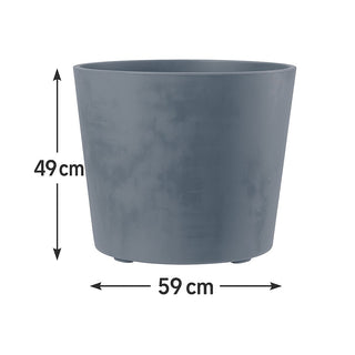 Rollbarer XL Pflanzkübel "Millennium" 80 Liter in verschiedenen Farben (Farbe wählbar)