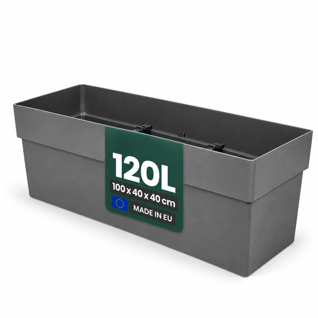 Rollbarer XXL Pflanzkasten 'LIKE' 100 cm, rechteckig (Set/Farbe wählba – Kreher Technik