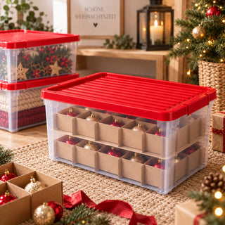 X-Mas Box mit Einteilern und abschließbarem Deckel - 1 Stück