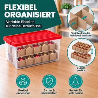 X-Mas Box mit Einteilern und abschließbarem Deckel - 1 Stück