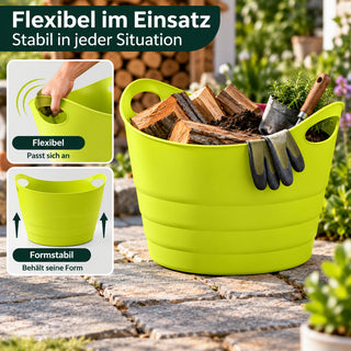 2 x Mehrzweckkorb 'Honey' in Grün