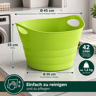 2 x Mehrzweckkorb 'Honey' in Grün