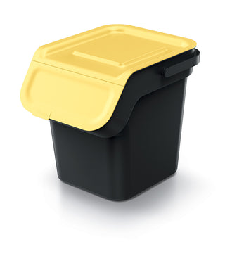 Set: 3 x Mülleimer, Mülltrennsystem mit Duftfilter (Farbe:Gelb,Gruen,Blau)