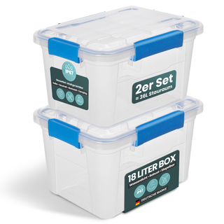 Wasserdichte Box (IP67) mit Deckel in verschiedenen Größen (Set/Größe wählbar)