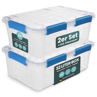 Wasserdichte Box (IP67) mit Deckel in verschiedenen Größen (Set/Größe wählbar)