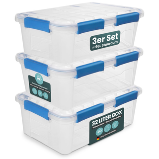 Wasserdichte Box (IP67) mit Deckel in verschiedenen Größen (Set/Größe wählbar)