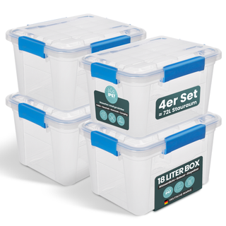 Wasserdichte Box (IP67) mit Deckel in verschiedenen Größen (Set/Größe wählbar)