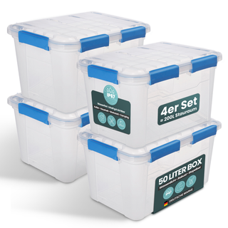 Wasserdichte Box (IP67) mit Deckel in verschiedenen Größen (Set/Größe wählbar)