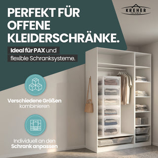 Bundle: 1 x Schubladenbox Größe L (23 Liter) + 2 x Größe S (7 Liter)