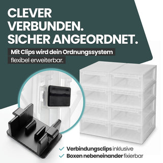 Bundle: 1 x Schubladenbox Größe L (23 Liter) + 2 x Größe S (7 Liter)