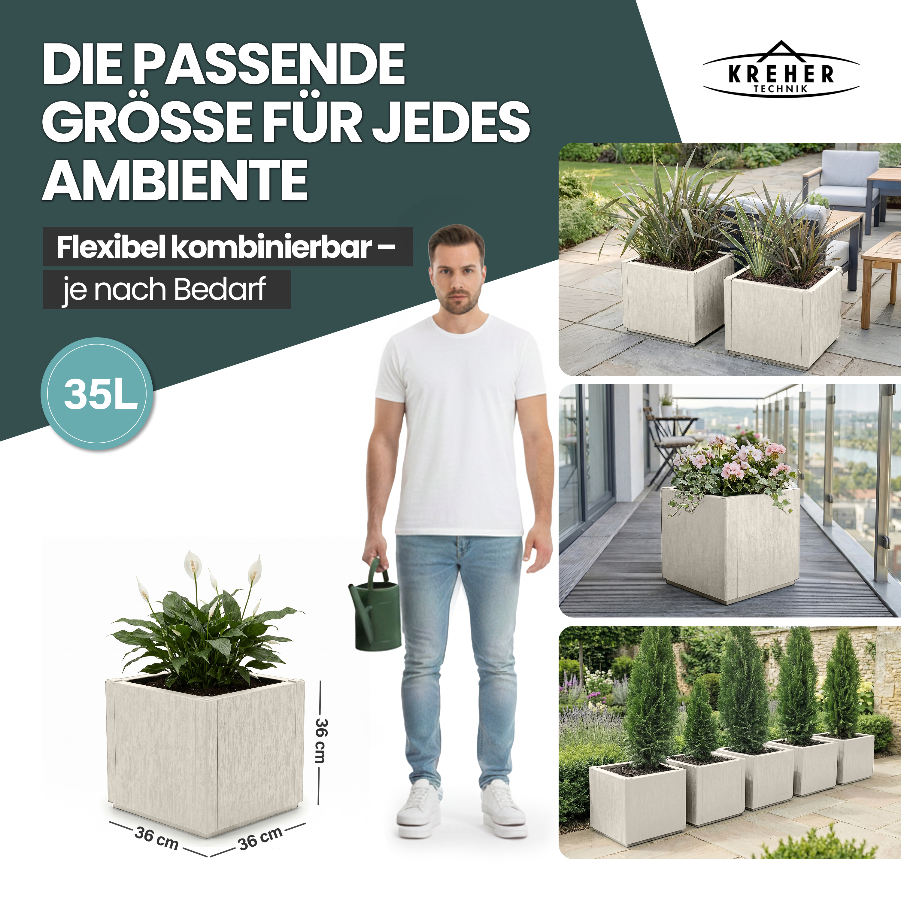 2 x Pflanzkasten