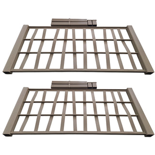 Set: 2 x Spaliererweiterung mit 2 Verbindern und Abdeckkappen für 'Ethica' (Größe/Farbe wählbar)