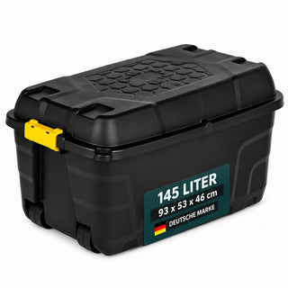 XXL Transportbox "Heavy Duty" mit Deckel - rollbar - 145 Liter Volumen