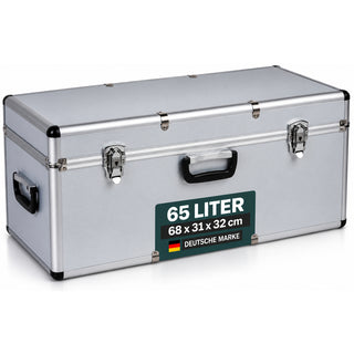 Transportkoffer mit Aluminiumrahmen in Silber (Größe wählbar)