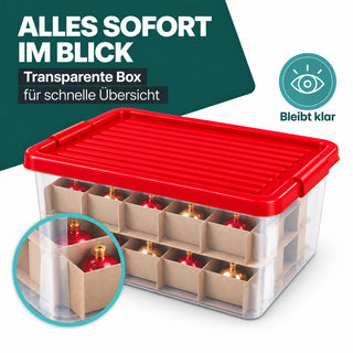 X-Mas Box mit Einteilern und abschließbarem Deckel - 1 Stück
