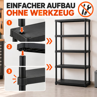 UNIVERSO - Schwerlastregal mit 5 Böden - 90 x 40 x 174,5 cm (Set wählbar)