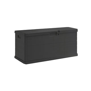 XXL Kissenbox 210 Liter (Holz Optik) in Anthrazit