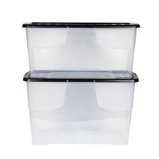 Curve Boxen-Set 100 und 80 Liter in Transparent