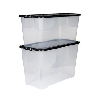 Curve Boxen-Set 100 und 80 Liter in Transparent