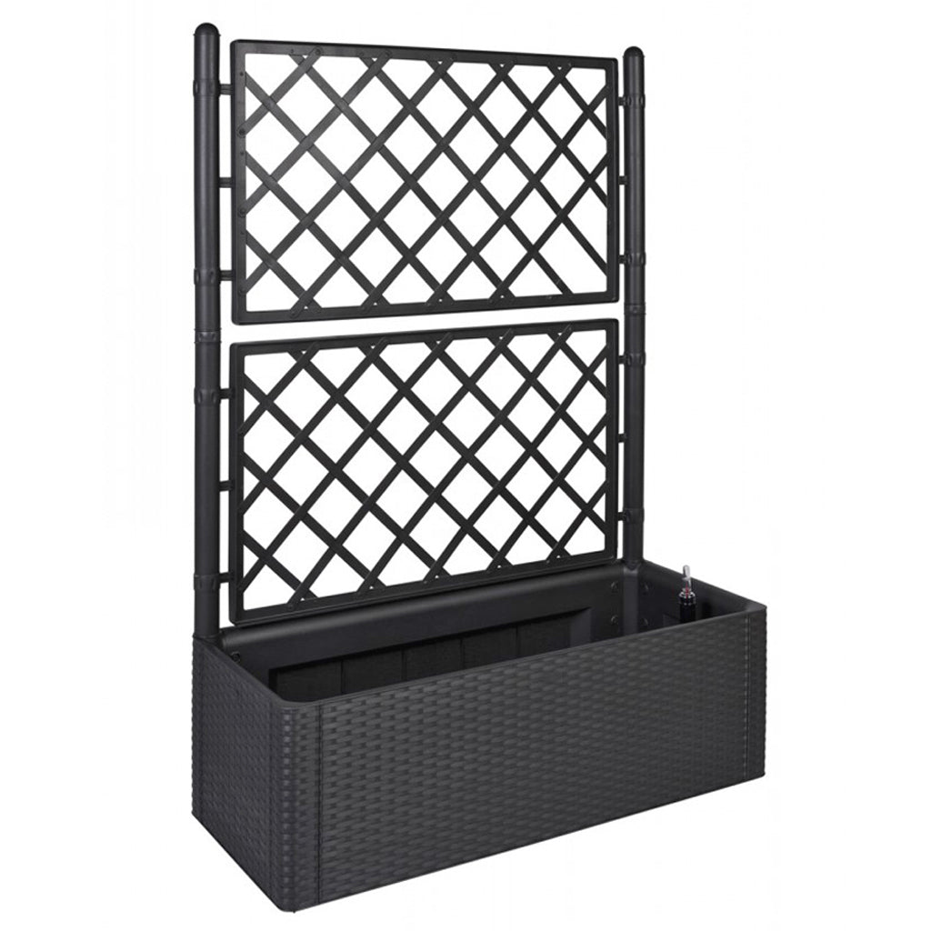XL SPALIER Rattan (breite Version) Farbe: Anthrazit – Kreher Technik