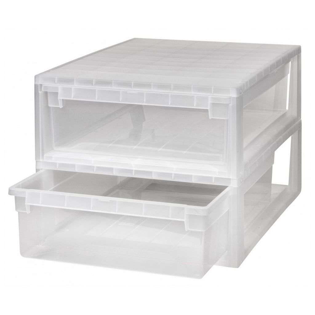 schubladen aufbewahrung Set: 2 x Schubladenbox 52 Größe XL, 22 Liter