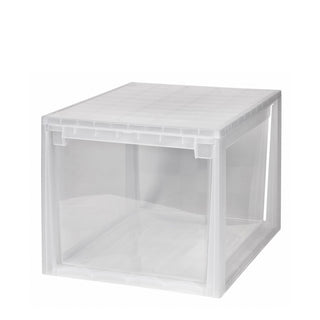 Schubladenbox 52 Größe XXL, 48 Liter - extra tief und hoch (weiss, transparent)